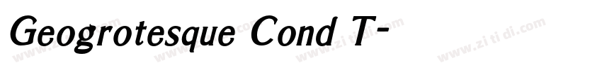 Geogrotesque Cond T字体转换